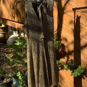 Gold and silver black sparkly cocktail dress